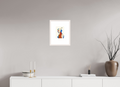 DIN A4 (21 x 29,7 cm), Ilona Mangold A4 Framed Vivid Profile – Framed Abstract Wall Art