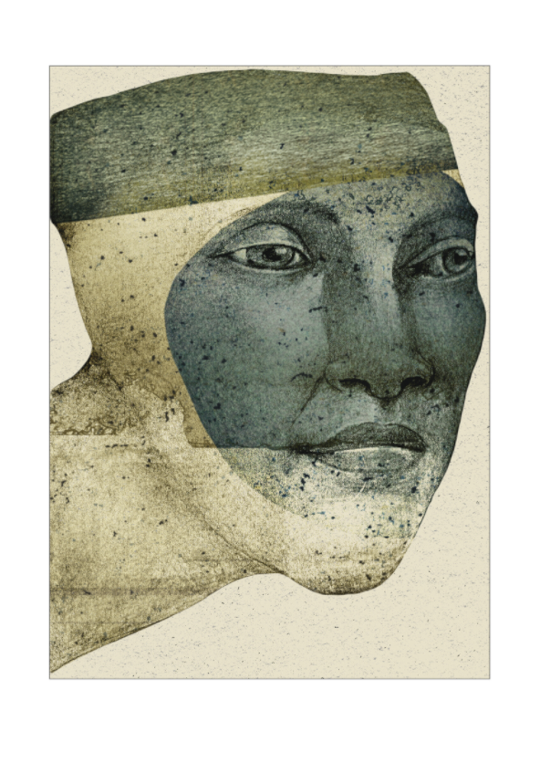 Main image Quiet Portrait – Modern Abstract Art Print