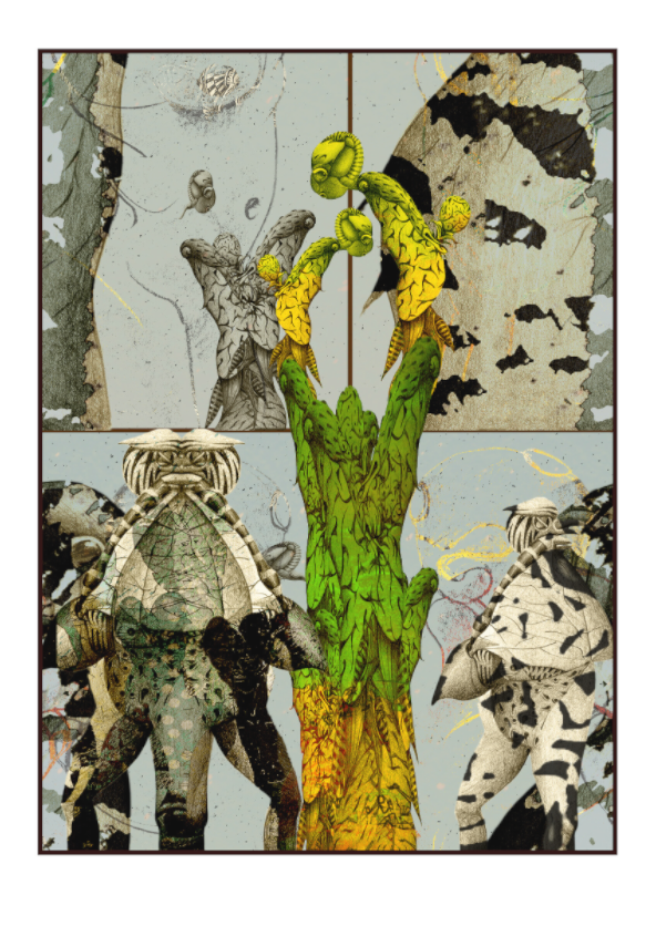 Main image Last Willow - Modern Abstract Art Print