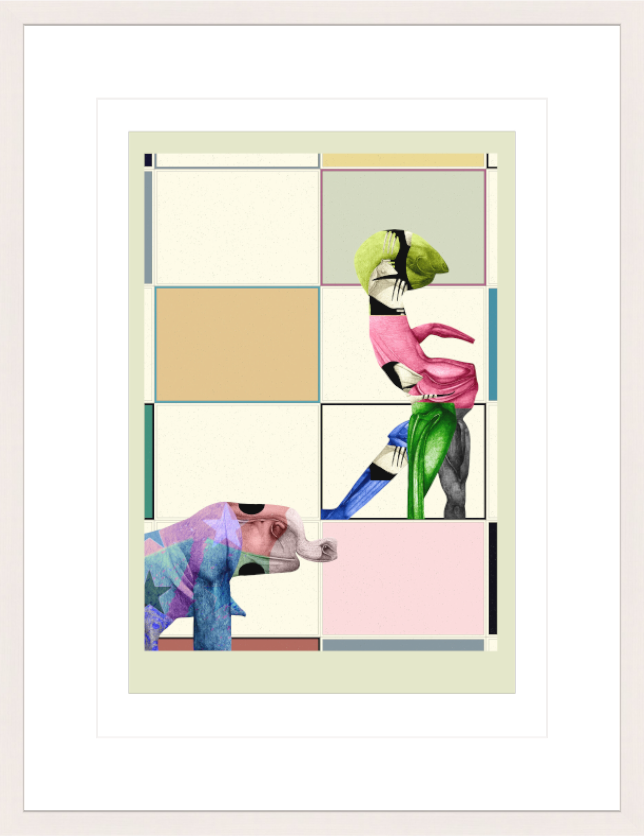 Main image Playful Balance – Framed Abstract Wall Art