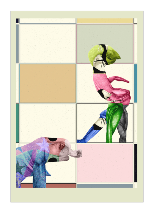 Main image Playful Balance – Modern Abstract Art Print