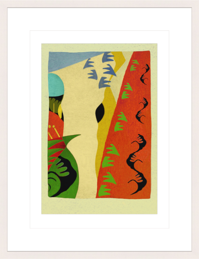 Main image Warm Landscape – Framed Abstract Wall Art