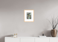 DIN A4 (21 x 29,7 cm), Ilona Mangold - Framed (Ahorn natur) Tension Structure – Framed Abstract Wall Art