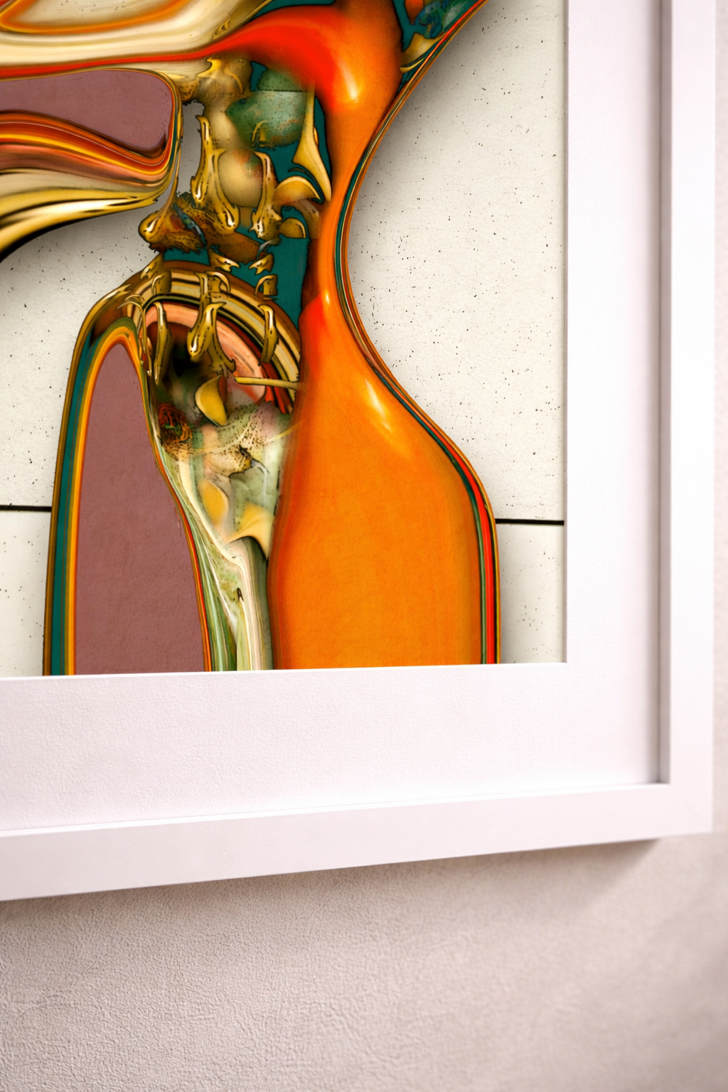 Fluid Form – Framed Abstract Wall Art