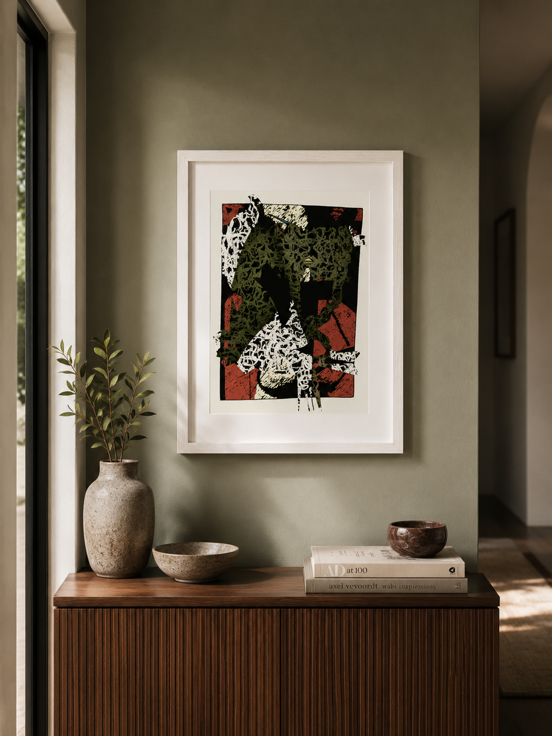 Layered Presence – Framed Abstract Wall Art