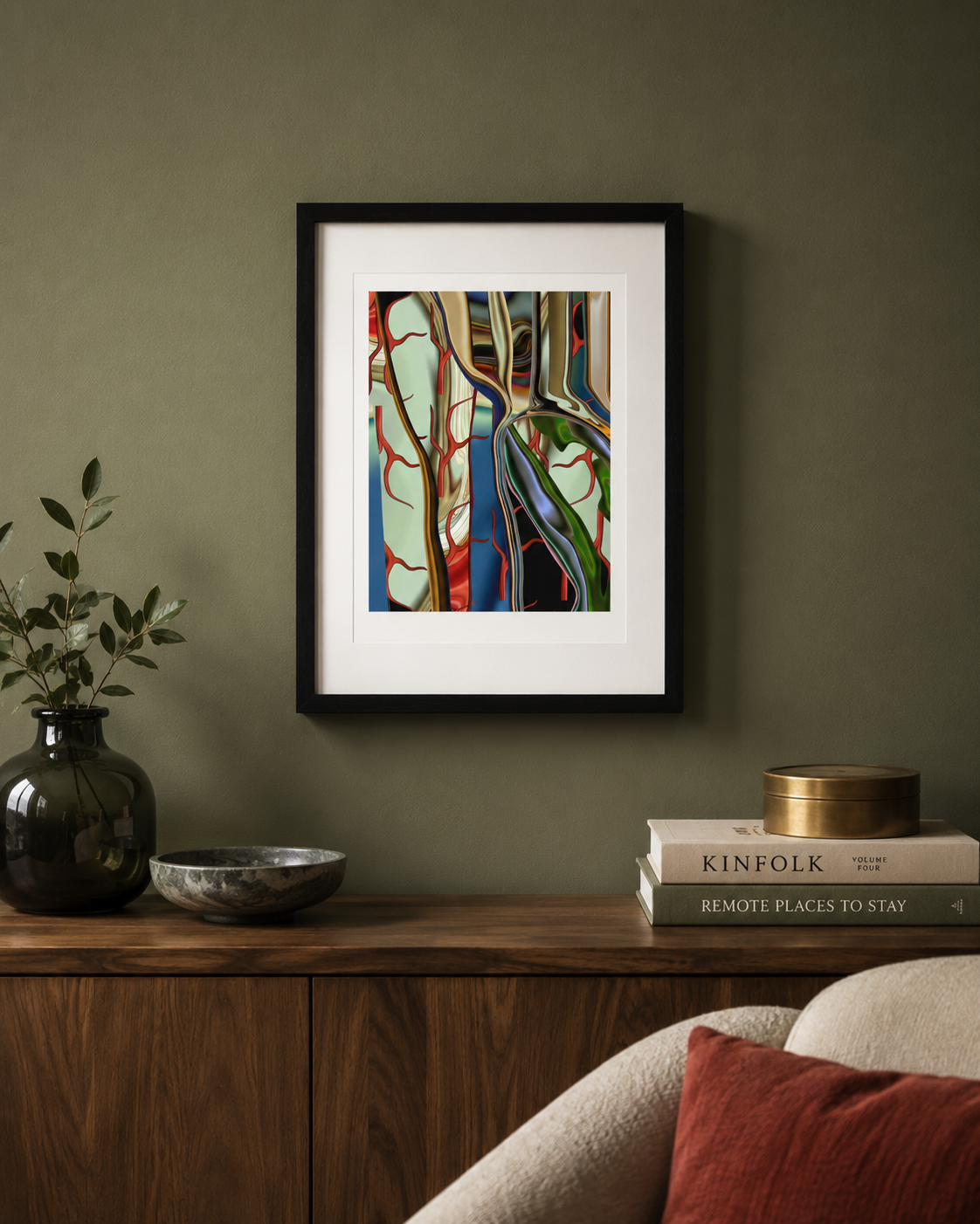 Liquid Lines – Framed Abstract Wall Art