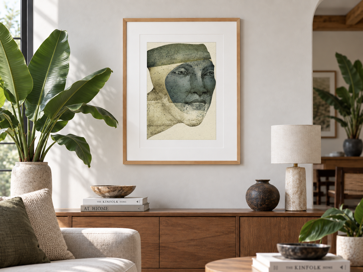 Quiet Portrait – Framed Abstract Wall Art