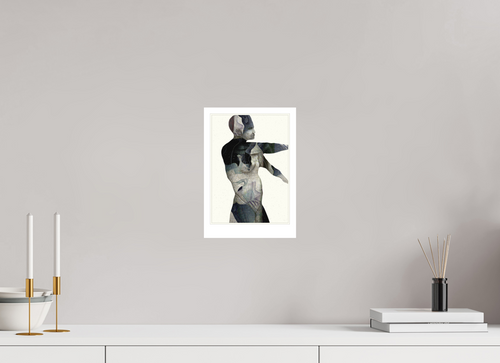 DIN A4 (21 x 29,7 cm), Ilona Mangold - FineArt Paper (no frame) Fluid Figure – Modern Abstract Art Print