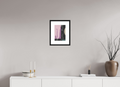 DIN A4 (21 x 29,7 cm), Ilona Mangold A4 - Framed (Black Oak) Quiet Presence – Framed Abstract Wall Art
