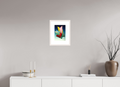 DIN A4 (21 x 29,7 cm), Ilona Mangold A4 Framed Color Balance – Framed Abstract Wall Art