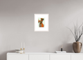 DIN A4 (21 x 29,7 cm), Ilona Mangold A4 Framed Fluid Form – Framed Abstract Wall Art