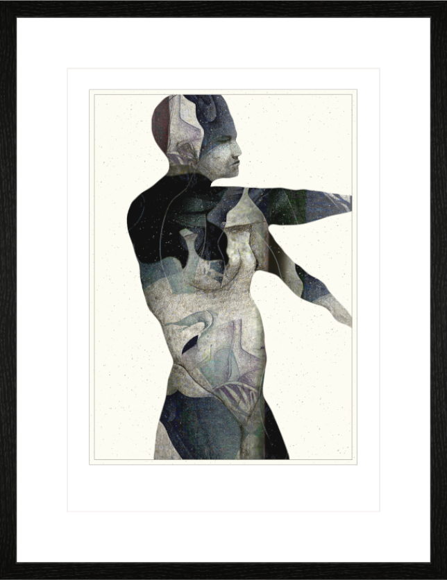 Main image Fluid Figure – Framed Abstract Wall Art