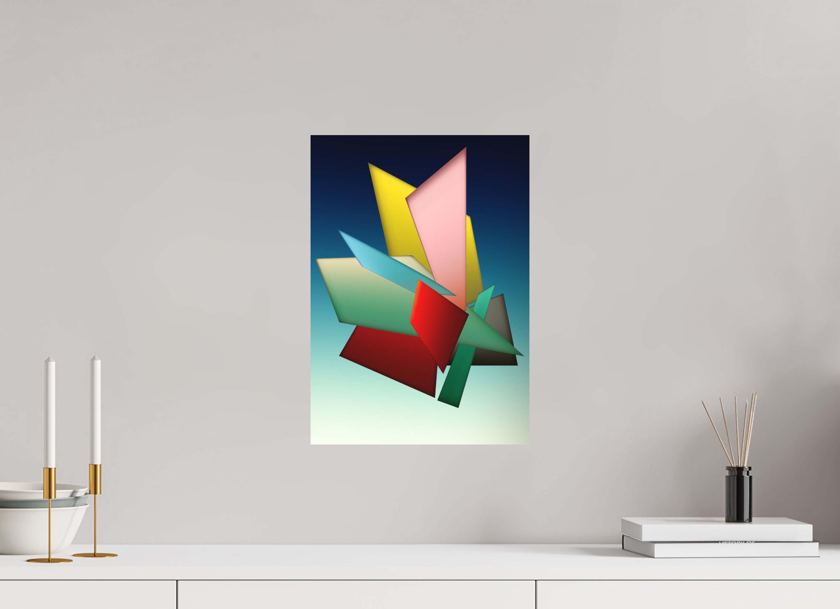 DIN A3 (29,7 x 42 cm), Ilona Mangold - FineArt Paper (no frame) Color Balance – Modern Abstract Art Print