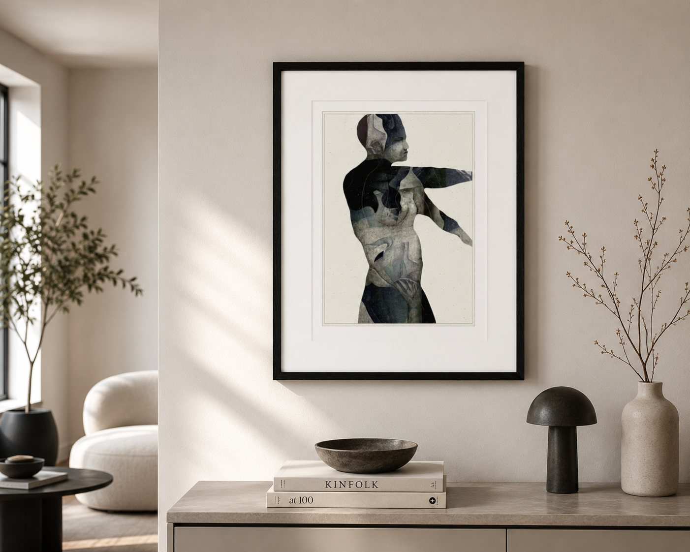 Fluid Figure – Framed Abstract Wall Art