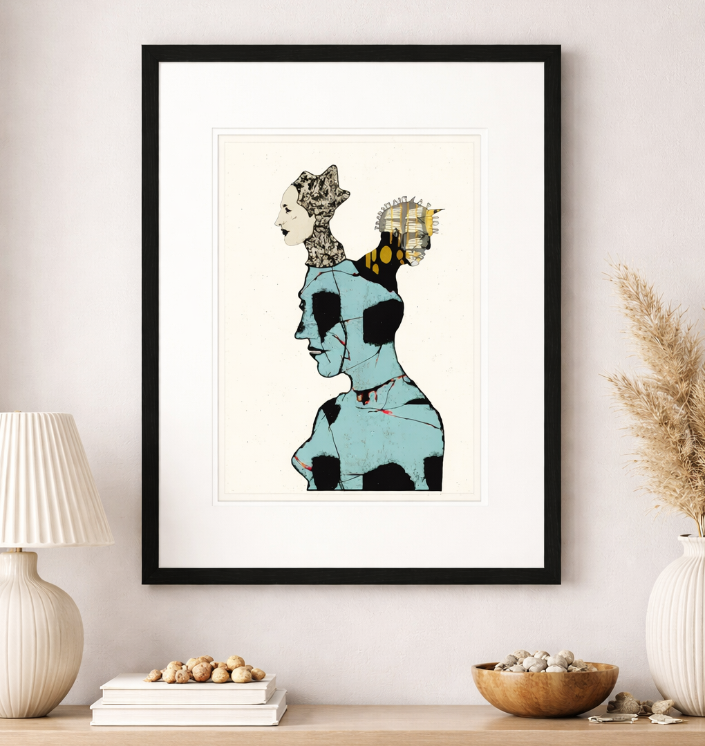Dual Identity – Framed Abstract Wall Art