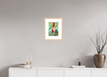 DIN A4 (21 x 29,7 cm), Ilona Mangold - Framed (Ahorn natur) Dynamic Balance – Framed Abstract Wall Art