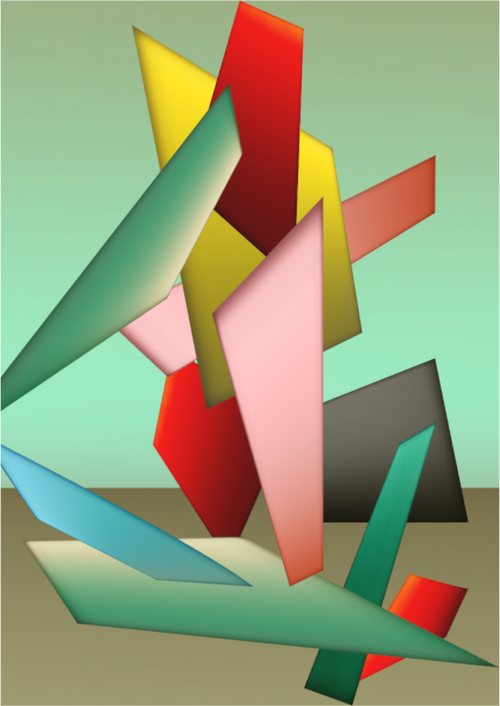 Main image Dynamic Balance – Modern Framed Abstract Wall Art Print