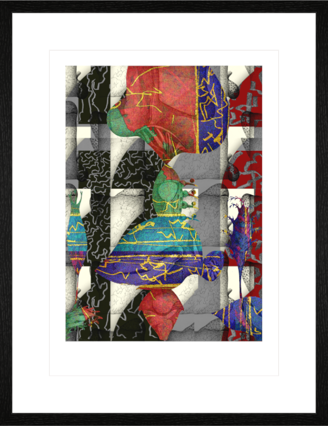 Main image Vivid Composition – Framed Abstract Wall Art